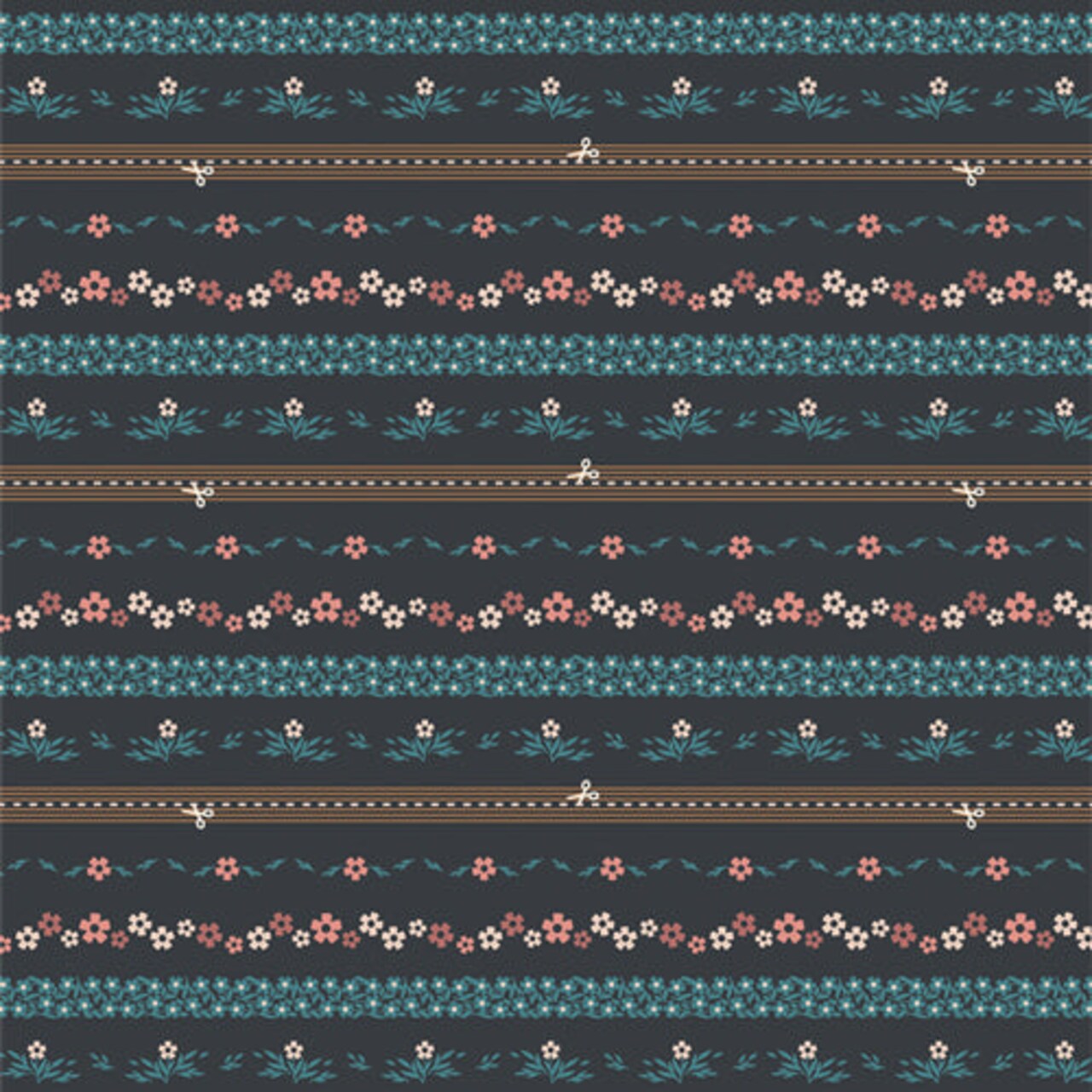 Fabric Art Gallery Midnight Ditsy Chain Bound 2.5" Edition by the Quarter Yard BIN25115